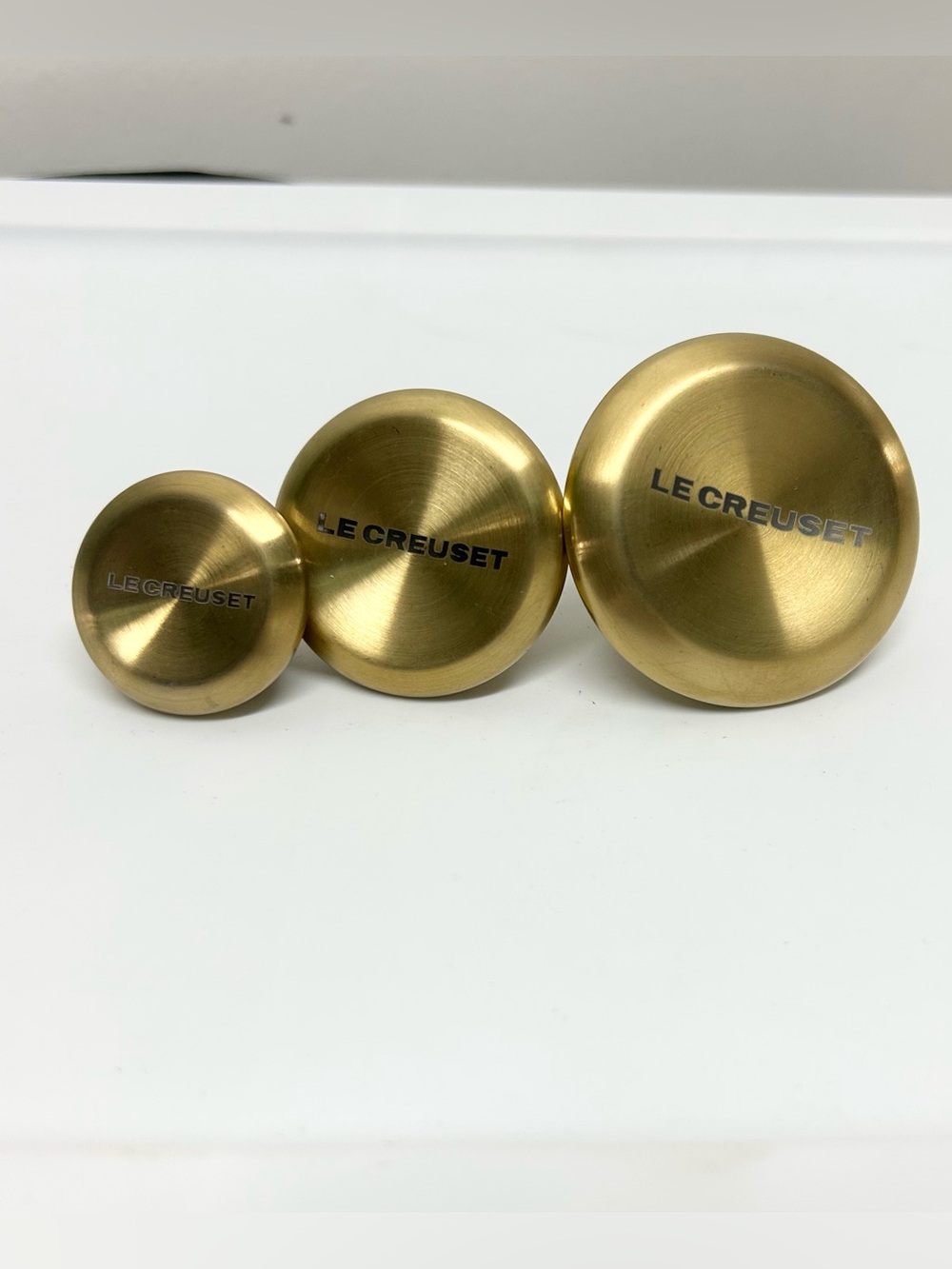 Le Creuset 3 Knob Set Gold (Small, Medium, Large)